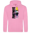 Мужская толстовка (худи) Tiny Fortnite Розовый фото