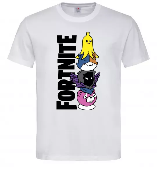 Мужская футболка Tiny Fortnite Белый фото