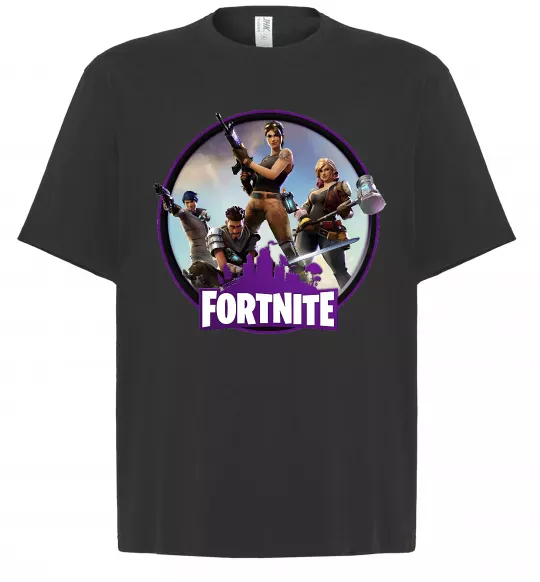 Футболка Оверсайз Logo Fortnite Черный фото