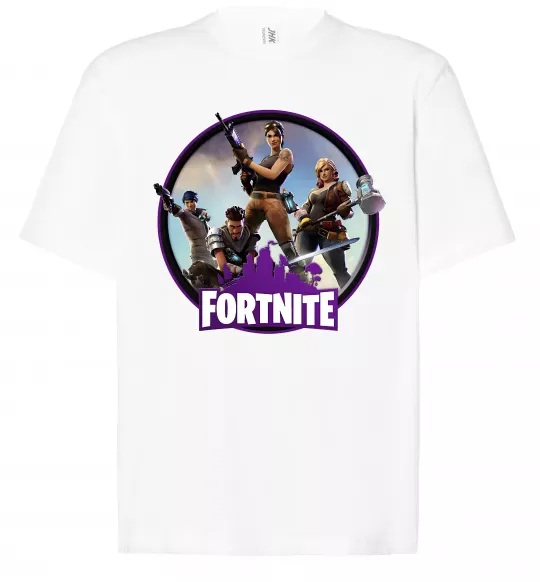 Футболка Оверсайз Logo Fortnite Белый фото