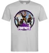 Мужская футболка Logo Fortnite Серый фото