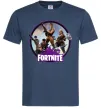 Мужская футболка Logo Fortnite Темно-синий фото