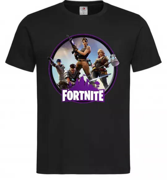 Мужская футболка Logo Fortnite Черный фото