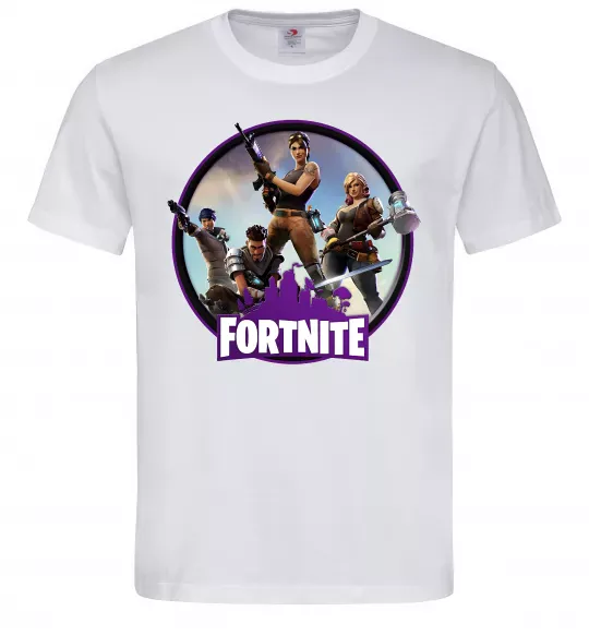Мужская футболка Logo Fortnite Белый фото