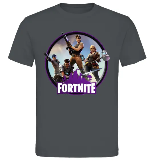 Мужская футболка Logo Fortnite Графит фото