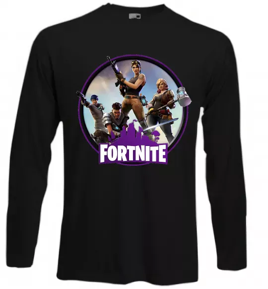 Лонгслив Logo Fortnite Черный фото