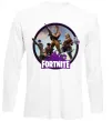 Лонгслив Logo Fortnite Белый фото