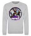 Світшот Logo Fortnite Сірий меланж фото