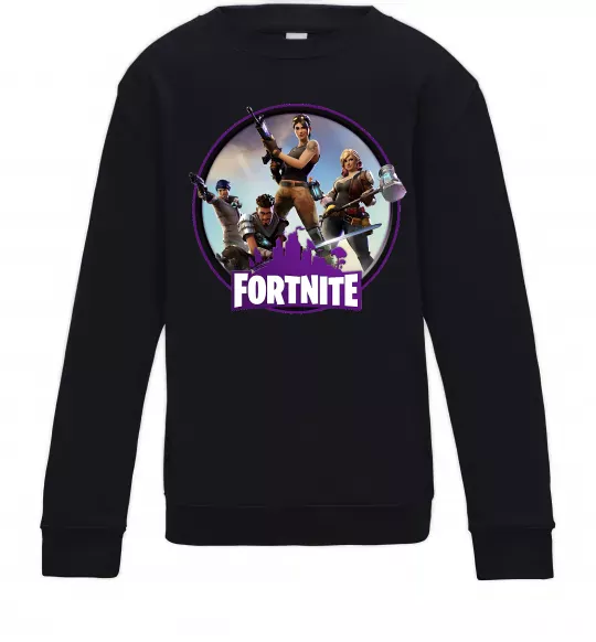 Дитячий світшот Logo Fortnite Чорний фото