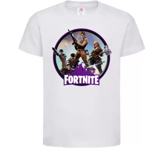 Детская футболка Logo Fortnite Белый фото