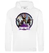 Женская толстовка (худи) Logo Fortnite Белый Женская толстовка (худи) Logo Fortnite Белый фото