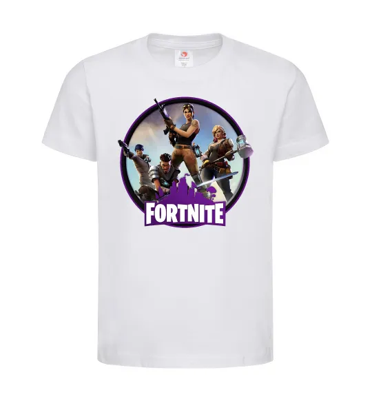 Детская футболка Logo Fortnite Белый фото