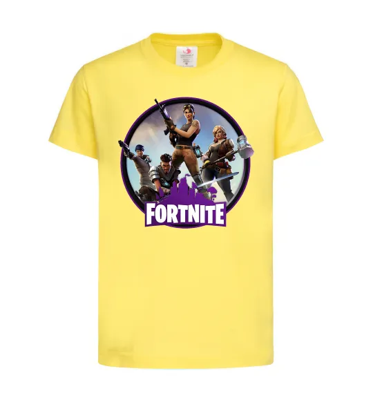 Детская футболка Logo Fortnite Лимонный фото