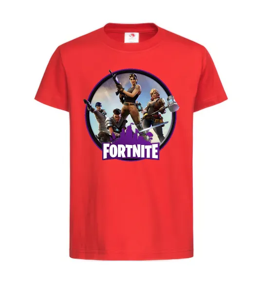 Детская футболка Logo Fortnite Красный фото
