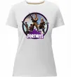 Жіноча преміум футболка Logo Fortnite Білий фото