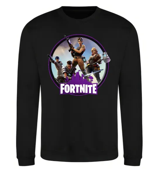 Свитшот Logo Fortnite Черный фото