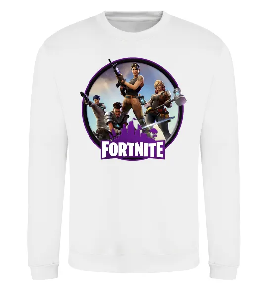 Свитшот Logo Fortnite Белый фото