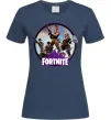 Жіноча футболка Logo Fortnite Темно-синій фото