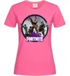 Жіноча футболка Logo Fortnite Яскраво-рожевий фото