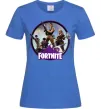 Жіноча футболка Logo Fortnite Яскраво-синій фото