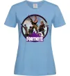Жіноча футболка Logo Fortnite Блакитний фото
