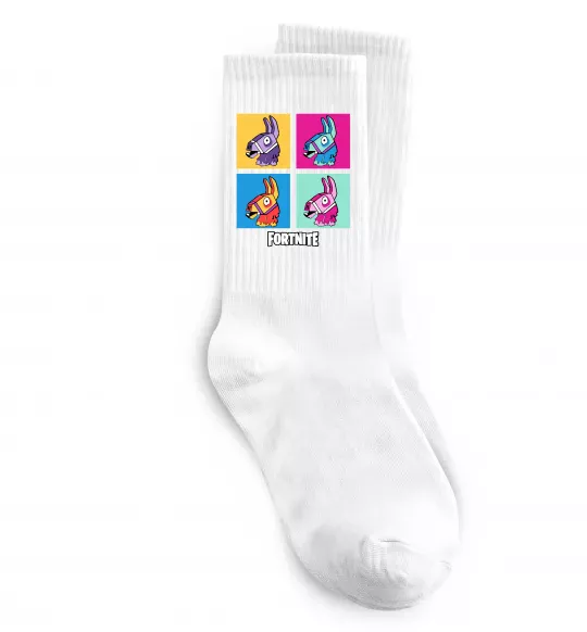 Шкарпетки Fortnite Lama Білий фото