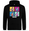 Жіноча толстовка (худі) Fortnite Lama Чорний фото