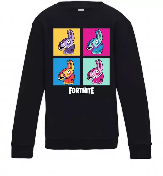 Дитячий світшот Fortnite Lama Чорний фото