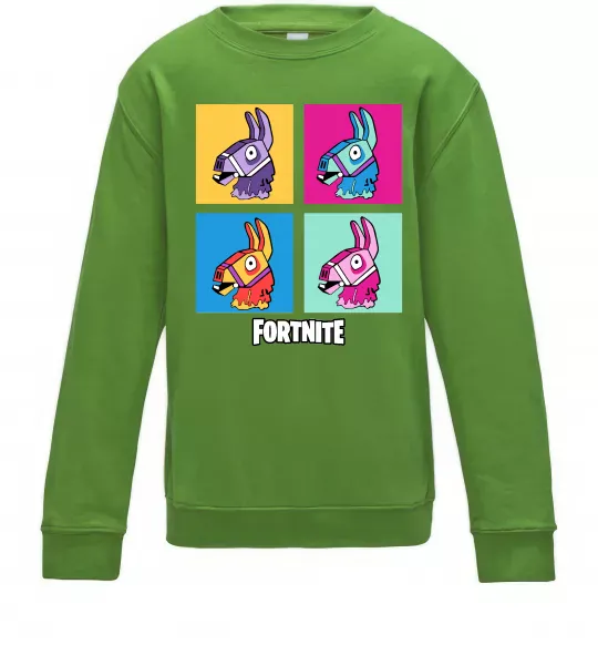 Дитячий світшот Fortnite Lama Лаймовий фото