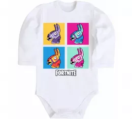Дитячий бодік Fortnite Lama Білий фото