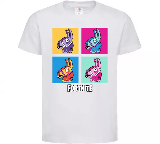 Детская футболка Fortnite Lama Белый фото