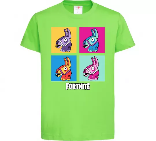 Детская футболка Fortnite Lama Лаймовый фото