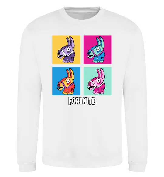 Свитшот Fortnite Lama Белый фото
