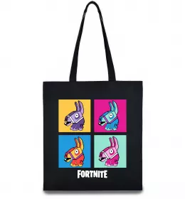 Эко-сумка Fortnite Lama Черный фото