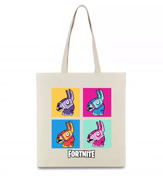 Эко-сумка Fortnite Lama Бежевый фото