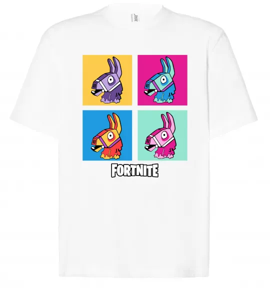 Футболка Оверсайз Fortnite Lama Белый фото