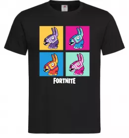 Чоловіча футболка Fortnite Lama Чорний фото