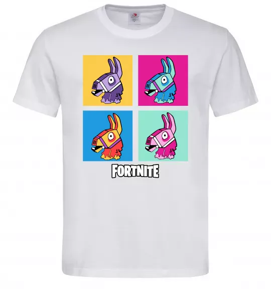 Чоловіча футболка Fortnite Lama Білий фото