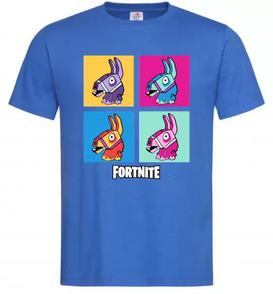 Чоловіча футболка Fortnite Lama Яскраво-синій фото