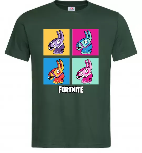 Чоловіча футболка Fortnite Lama Темно-зелений фото