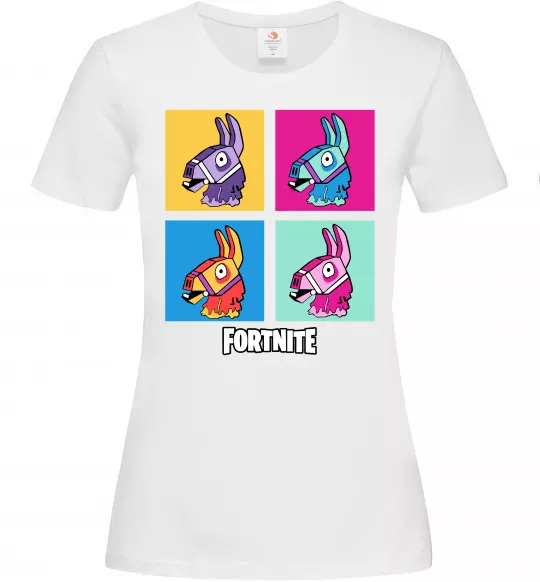 Жіноча футболка Fortnite Lama Білий фото