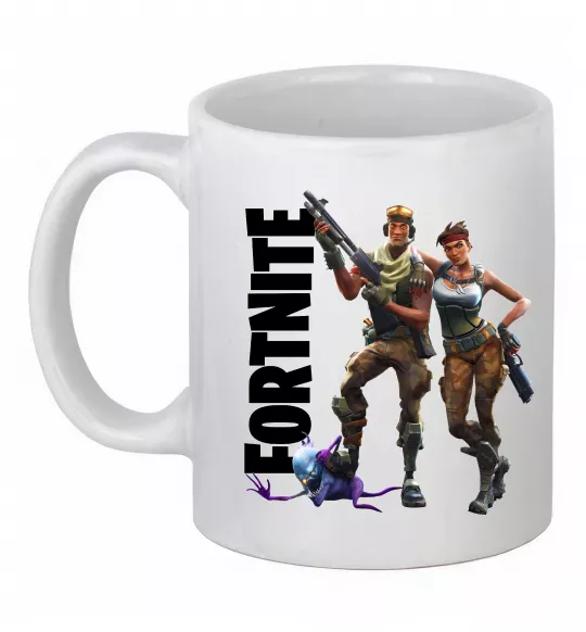 Чашка керамическая Fortnite poster Белый фото