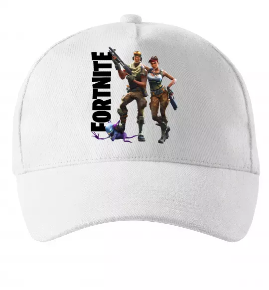 Кепка Fortnite poster Білий фото