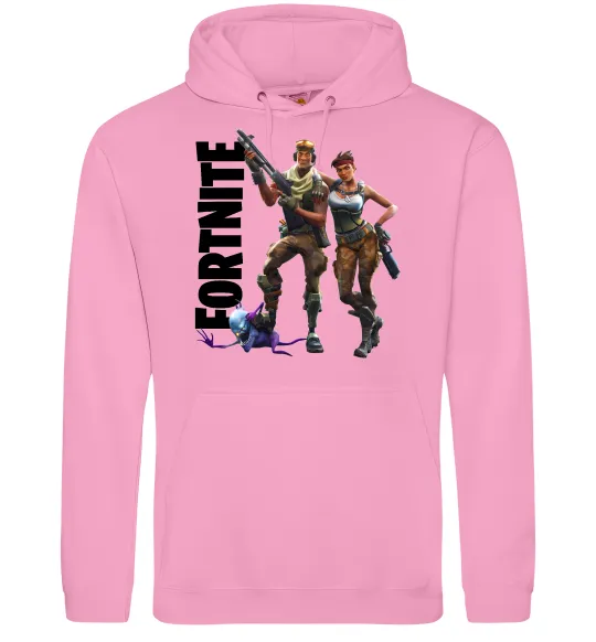 Женская толстовка (худи) Fortnite poster Розовый фото