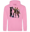 Женская толстовка (худи) Fortnite poster Розовый фото