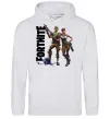 Жіноча толстовка (худі) Fortnite poster Сірий меланж фото