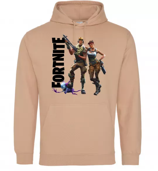 Жіноча толстовка (худі) Fortnite poster Пісочний фото