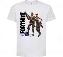 Дитяча футболка Fortnite characters Білий фото