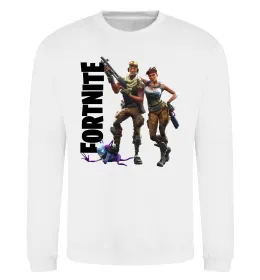 Світшот Fortnite poster Білий фото