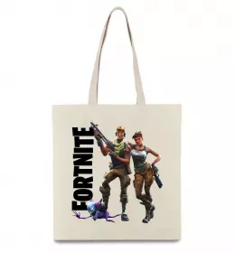 Эко-сумка Fortnite poster Бежевый фото